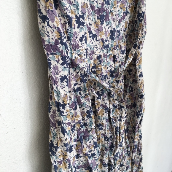 Zara Basic Spring Summer Floral V-neck Dress - Picture 6 of 8